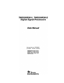 DataSheet TMS320R2811 pdf